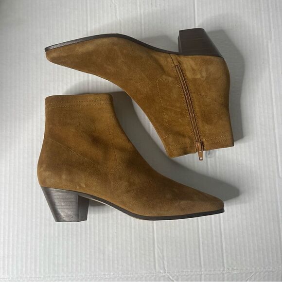 MAJE Flika Suede Ankle Boots - Tan New in box size 37 - Picture 4 of 12